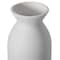 Uniquewise Contemporary White Cylinder Shaped Ceramic Table Flower Vase Holder, 6 Inch QI004364.S - alternate 3